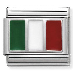 330207/16Classic Silvershine Flag Italy