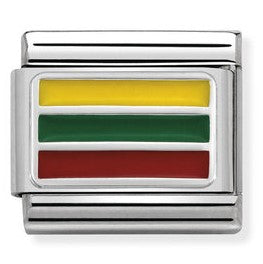 330207/27 Classic Silvershine Flag Lithuania