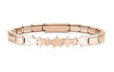 TRENDSETTER in stainless steel with Rose Gold Col. PVD Coating Stars 021111/006