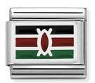 330207/31 Classic Silvershine Flag Kenya