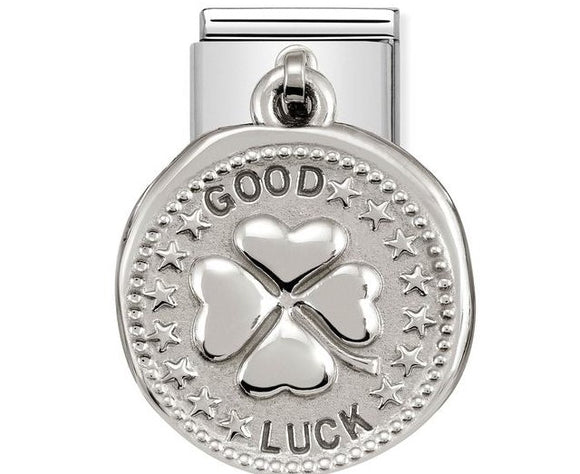 331804/07 Classic CHARMS WISHES steel & silver 925 GOOD LUCK