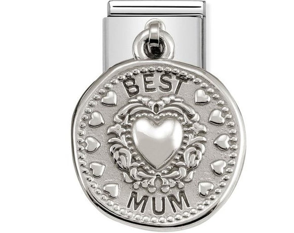 331804/12 Classic CHARMS WISHES steel & silver 925 BEST MUM