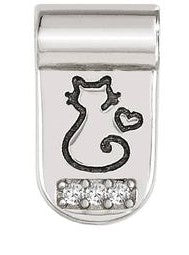 147121/001 SeiMia SYMBOLS,925 silver & CZ Cat