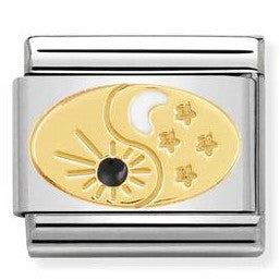 030272/51 Classic Symbol,S/Steel ,yellow gold Tao Sun & Mon
