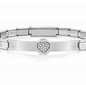 021133/022 TRENDSETTER S/Steel, 925 silver, WHITE CZ Heart