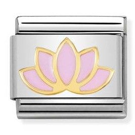 030278/17  Classic,S/Steel,enamel, yellow gold Lotus Flower