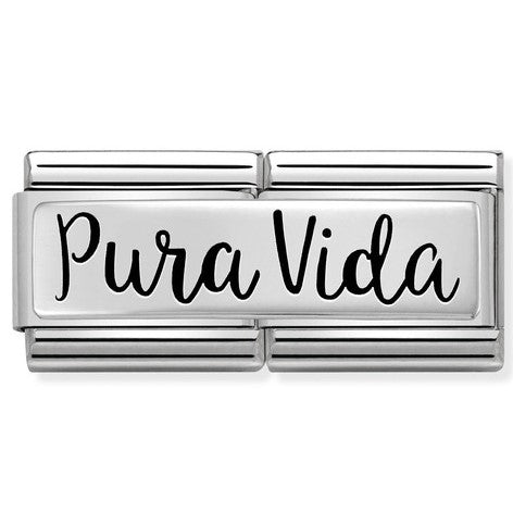 330710/27 Classic Silver Double Plate Pura Vida