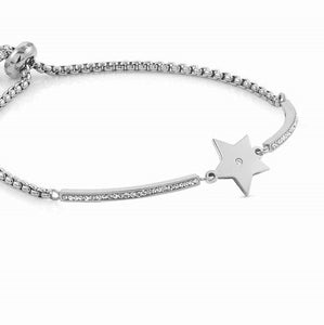 028003/023 MILLELUCI bracelet,S/Steel,CZ Star