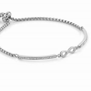 028003/024 MILLELUCI bracelet,S/steel,CZ  Infinity
