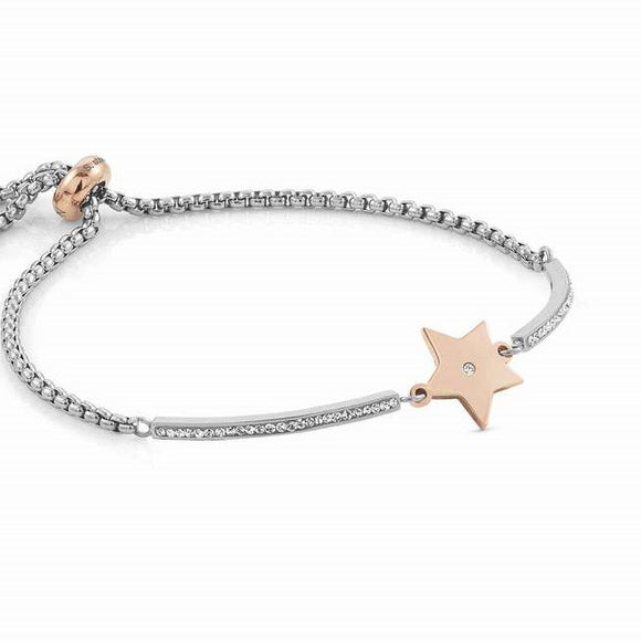 028004/023 MILLELUCI bracelet,S/Steel,CZ, (ROSEGOLD) Star