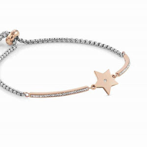 028005/023 MILLELUCI bracelet,S/steel,CZ, (ROSEGOLD - RICH VERSION) Star