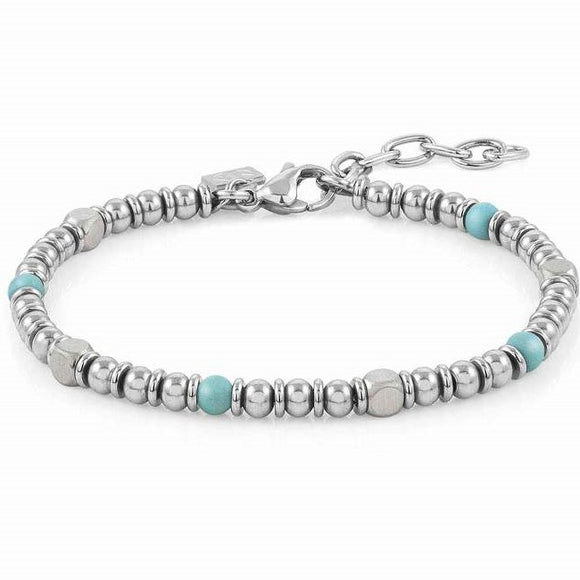 027905/033 INSTINCT bracelet,S/steel,stones TURQUOISE