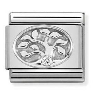 330311/10 Classic  S/Steel,silver 925,CZ Tree of Life