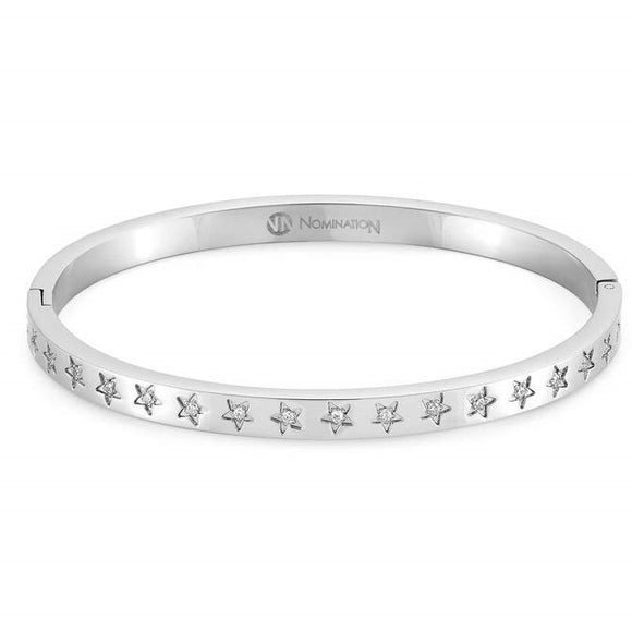 028201/001 INFINITO bracelet,S/Steel,CZ,SMALL Rigid Steel