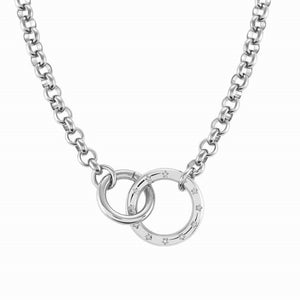 028203/001 INFINITO necklace,S/Steel.CZSteel