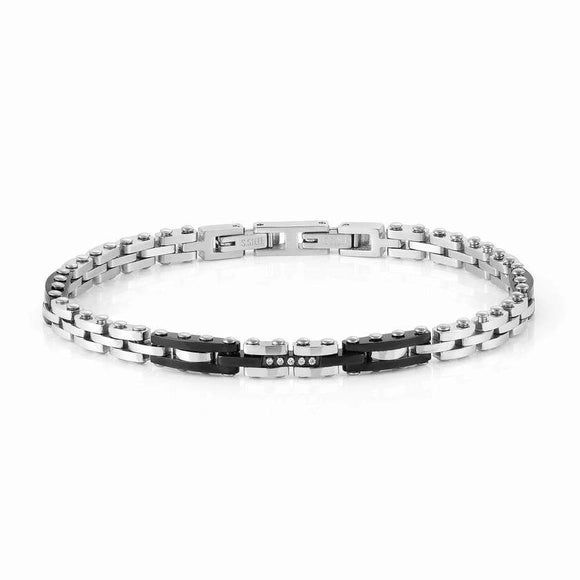 028301/003 STRONG bracelet, steel,CZ Mix 1