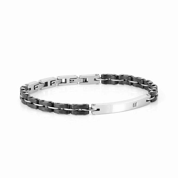 028302/006 STRONG bracelet, steel, ceramic,CZ Mixed 4