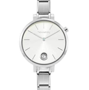 Silver discount face watch