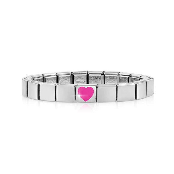 239101/06 GLAM bracelet,1 symbol Fuchsia heart