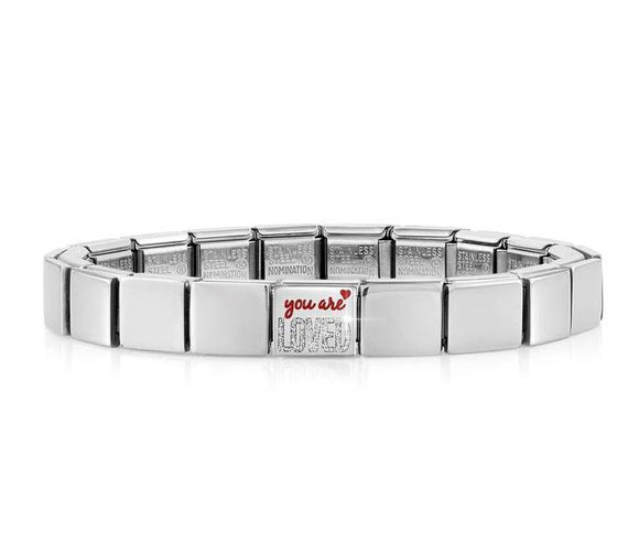 239101/08 GLAM bracelet,1 symbol  You are LOVED