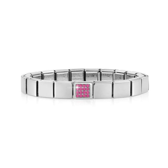 239101/15 GLAM bracelet, 1 symbol,Crystals PINK Pave
