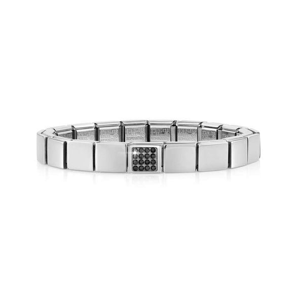 239101/16 GLAM bracelet, 1 symbol,Crystals BLACK Pave