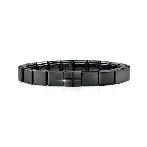 239102/03 GLAM bracelet, 1 symbol BLACK finish,Large grid