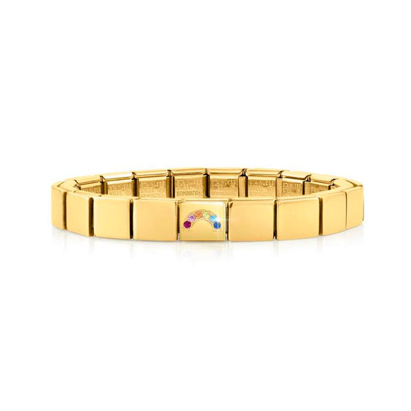 239103/04 GLAM bracelet, 1 symbol, YELLOW GOLD finish Rainbow
