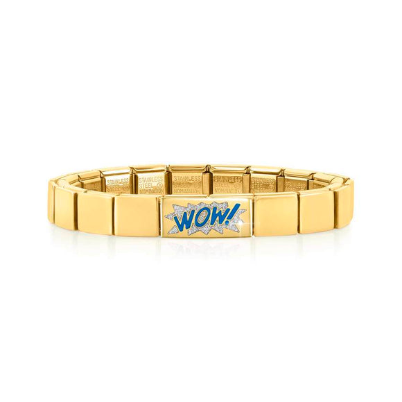 239103/17 GLAM bracelet, 1 symbol, YELLOW GOLD finish,Double Link WOW