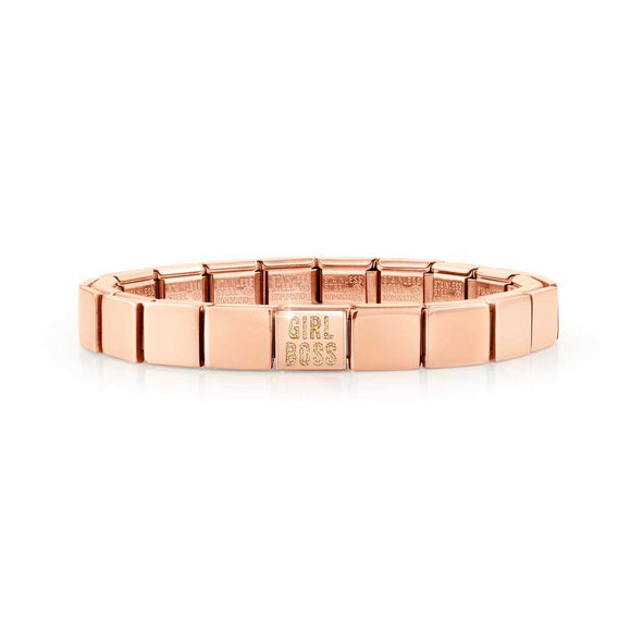 239104/03 GLAM bracelet ,1 symbol ROSE GOLD finish,GIRL BOSS