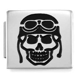 230109/07 Glam steel Biker Skull