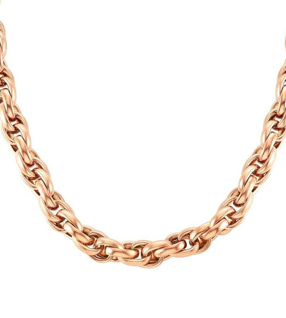 028501/011 SILHOUETTE necklace,steel,Rose Gold Col. PVD Coating