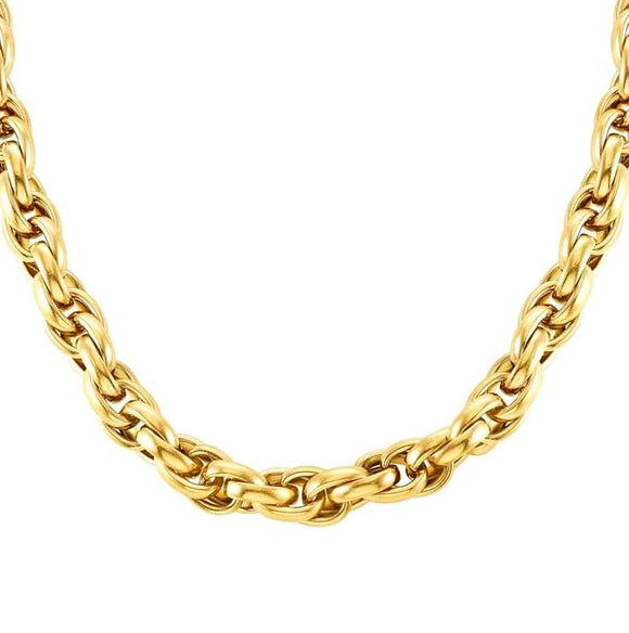 028501/012 SILHOUETTE necklace,steel,Yellow Gold PVD Coating