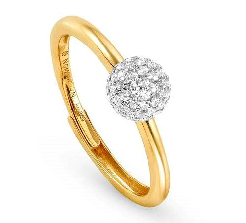 149000/012  SOUL ring, 925 silver,CZ,Yellow Gold Plate