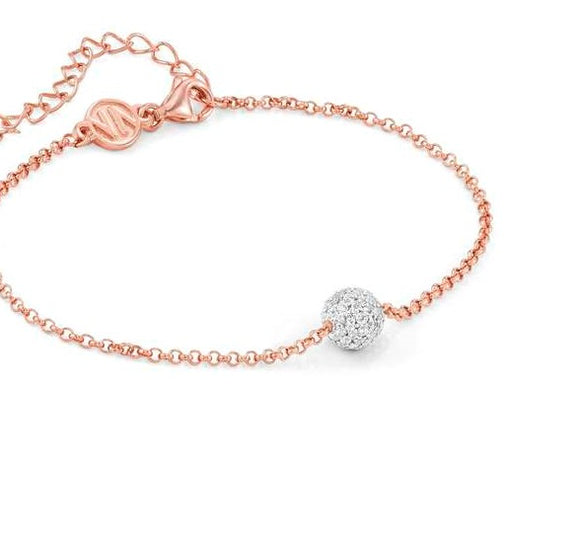 SOUL bracelet in 925 silver and cubic zirconia (011_Rose Gold)