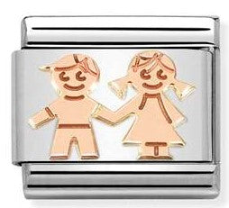 430104/33 Classic S/Steel,Bonded Rose Gold Children