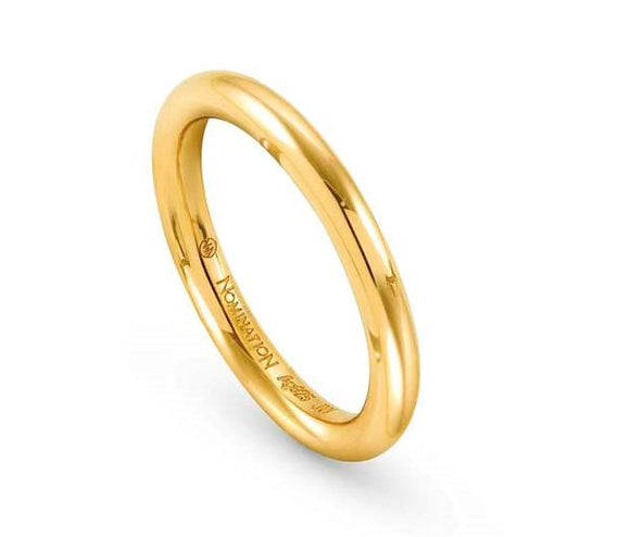 ENDLESS ring,925 silver,Yellow Gold Plated,Size 13