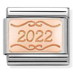 430101/52 Classic PLATES in S/S, 9k rose gold CUSTOM Plate 2022