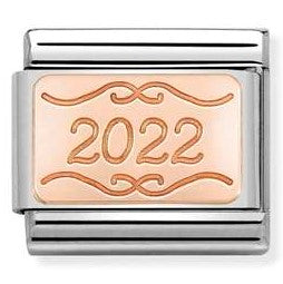 430101/52 Classic PLATES in S/S, 9k rose gold CUSTOM Plate 2022