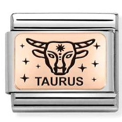 430112/02 Classic ZODIAC (IC) steel, rose gold. Taurus