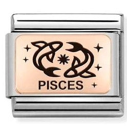 430112/12 Classic ZODIAC (IC) steel,rose gold. Pisces