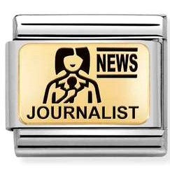 030166/06 Classic Plates, steel & yellow gold  Journalist
