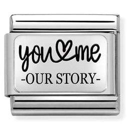 330111/31 Classic PLATES (IC) steel, 925 silver. You and Me story