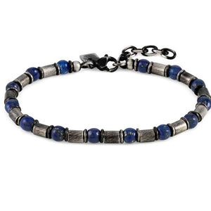 INSTINCT,bracelet S/Steel &  stones ,Vintage SODALITE 027921/034