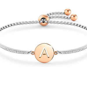 MILLELUCI bracelet S/steel,CZ, LETTER A 028007/001