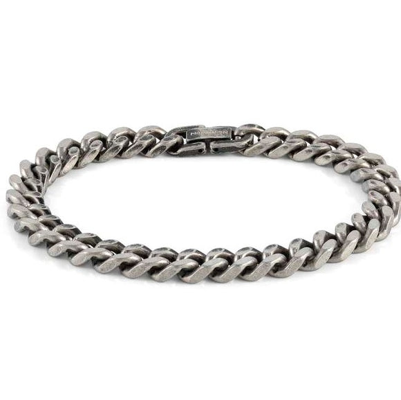 BEYOND bracelet,.SMALL steel. PVD Fin, Vintage Black LGE 028909/037