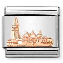 430106/21 Classic RELIEF SYMBOLS S/steel Bonded Rose Gold St Marks Square