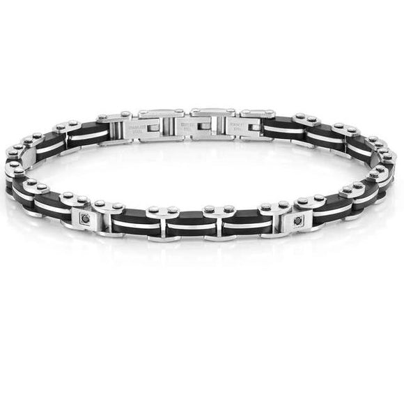 STRONG bracelet ed. DIAMOND, steel, diamonds Black 028313/015