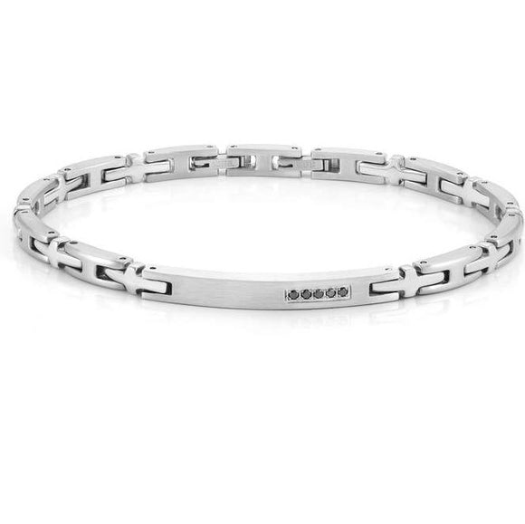 STRONG bracelet ed. Diamond, 5 diamonds Steel 028315/001