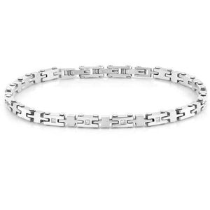STRONG bracelet ed.  8 diamonds Steel 028316/001